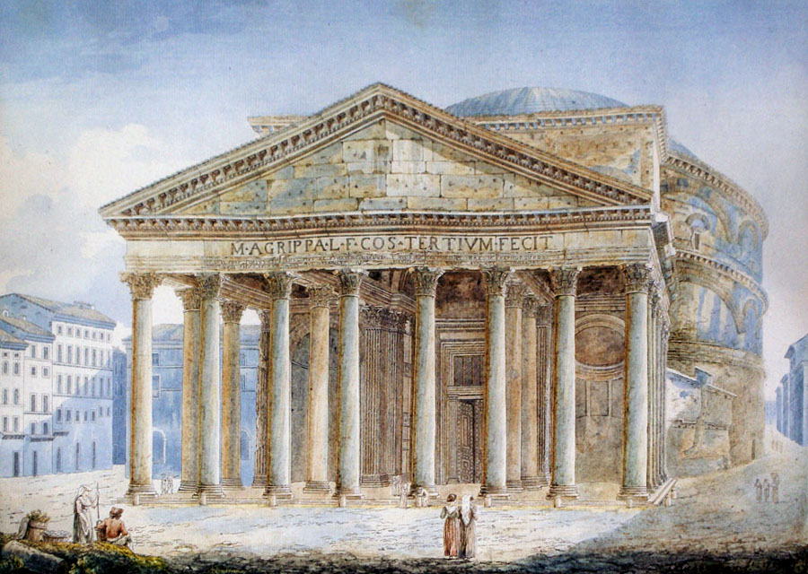 Franz Kaiserman,Panthéon de Rome ( ?, avant 1833, date indéterminée)